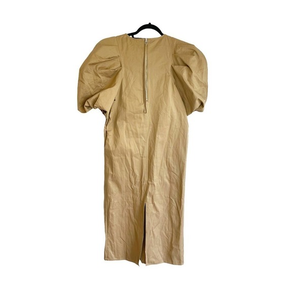 En Saison Balloon Sleeve Cotton Blend Poplin Midi Dress Women's Size XS NWT - Picture 5 of 12